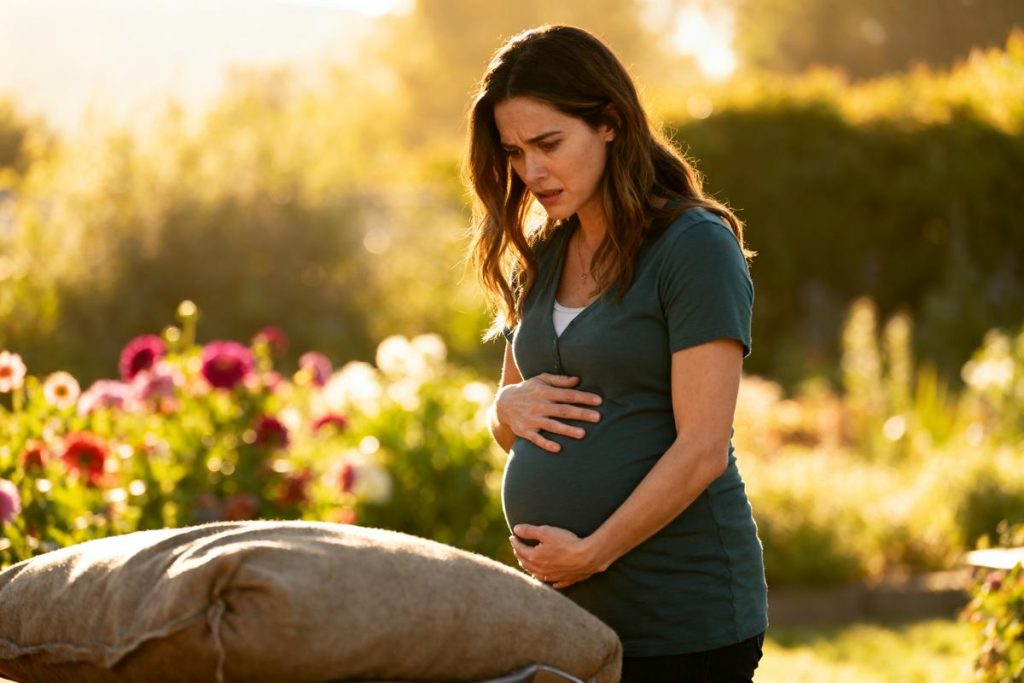 Mal au ventre après avoir porté du lourd enceinte : que faire ?