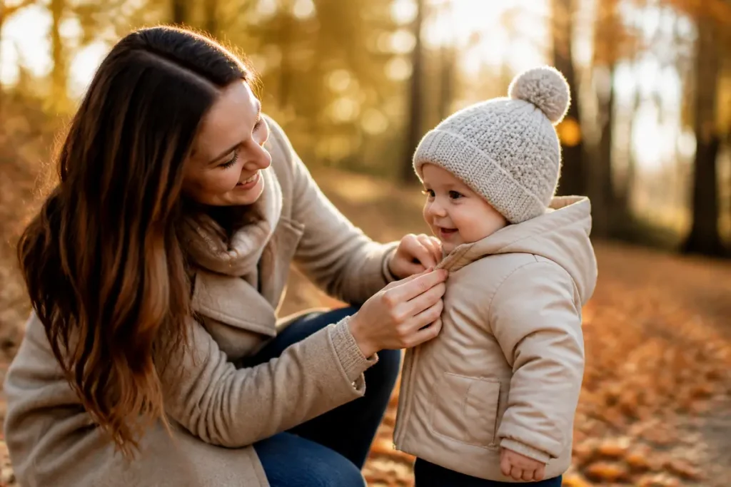 Comment habiller bébé dehors : guide pratique par saison