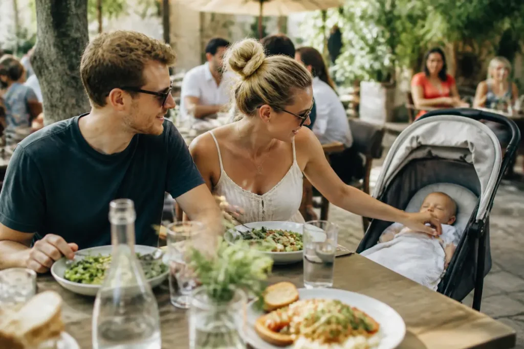 Peut-on sortir avec un bébé non vacciné au restaurant ?